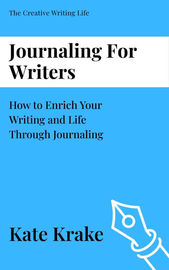 Book cover of Journaling for Writers by Kate Krake, a book for writers
